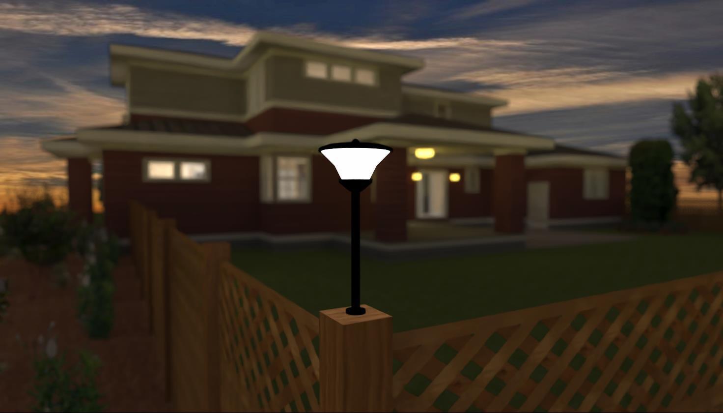 Focal Point Below the Lamp